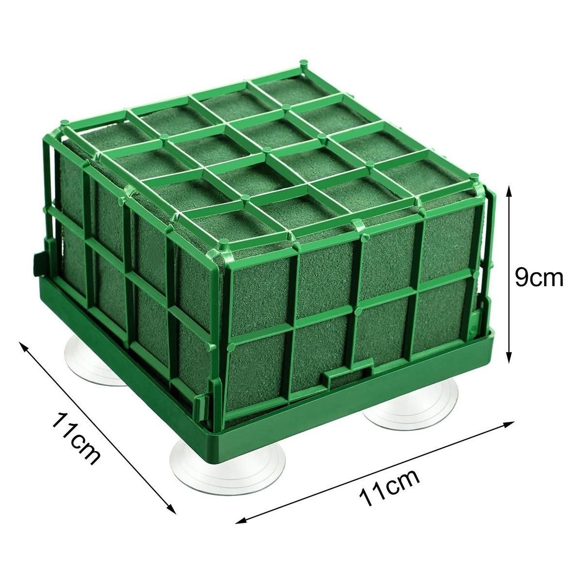 2Pcs Square Flower Foam Cage with Floral Foam,for Wedding