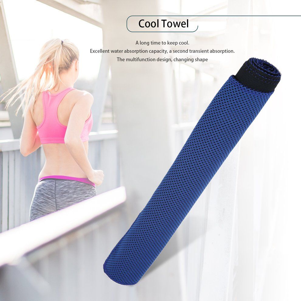 Cold Towel Summer Sports Ice Cooling Towel Hypothermia Cool Towel 90*30CM