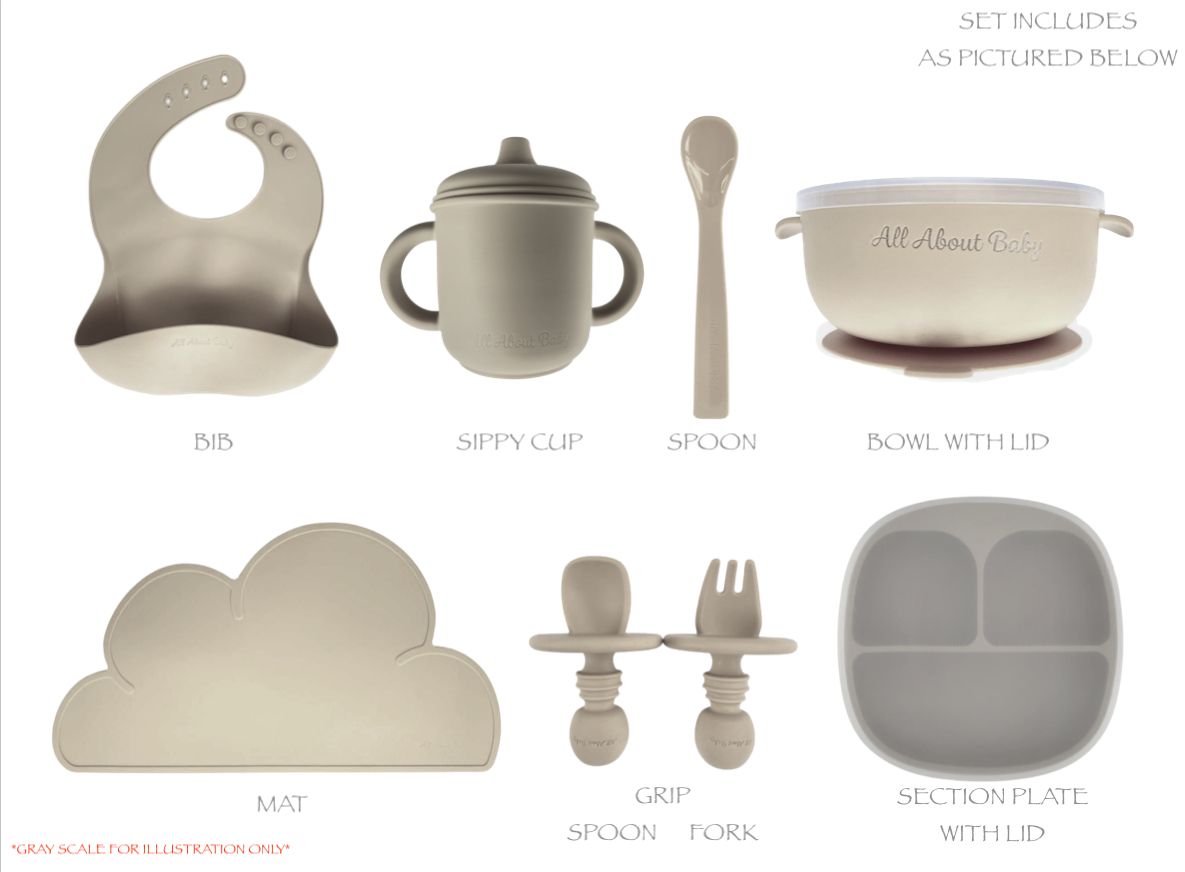 Baby Feeding SUCTION SET- Toddler Set With Utensils 8PIECE