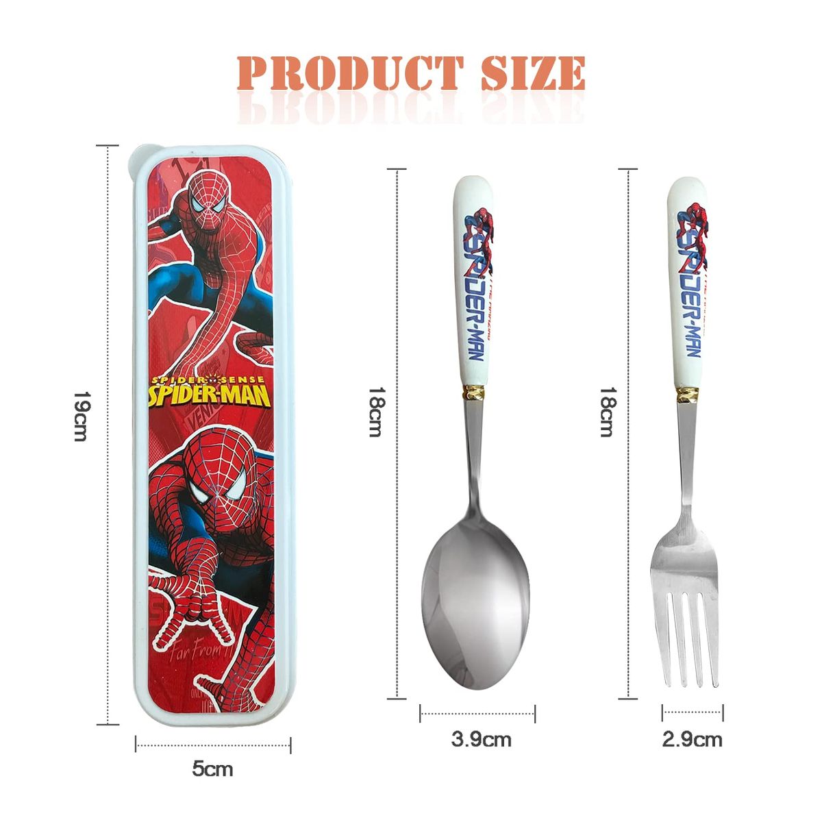 Spiderman Kids' Character Cutlery Set