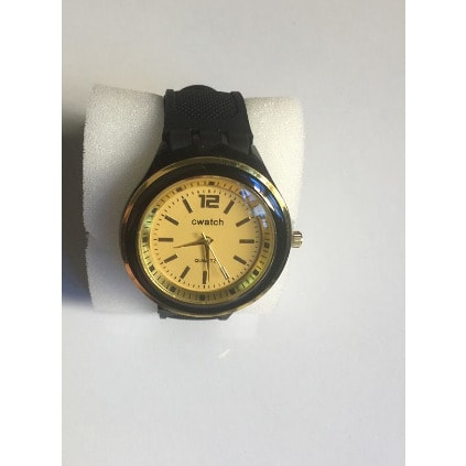 Stylish Simple Unisex Rubber Watch- Black