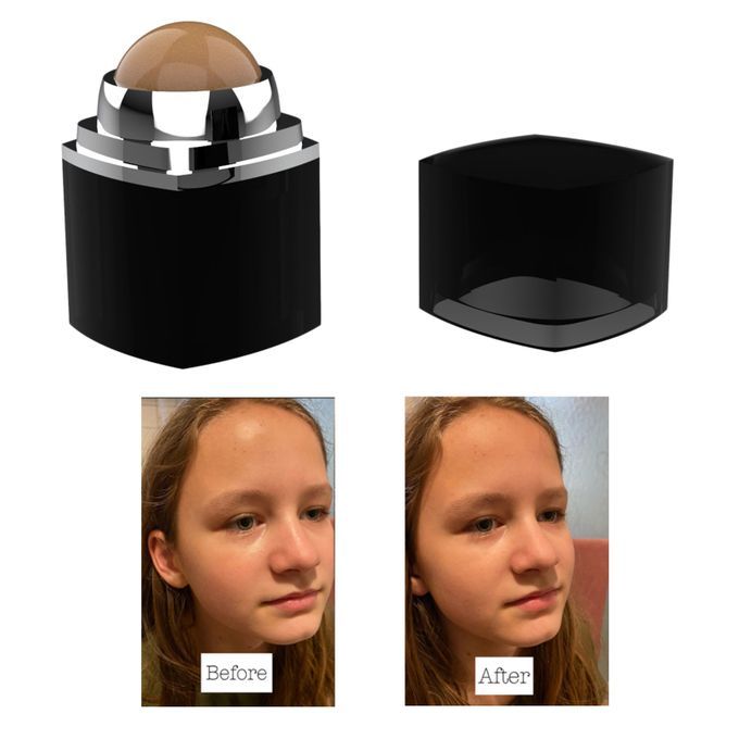 Oil Absorbing Roller Face Oil Removing Rolling Ball Skincare Black