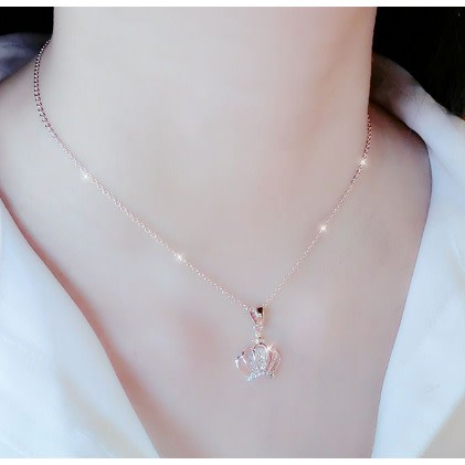 Crystal Zircon Pendant Necklace 03