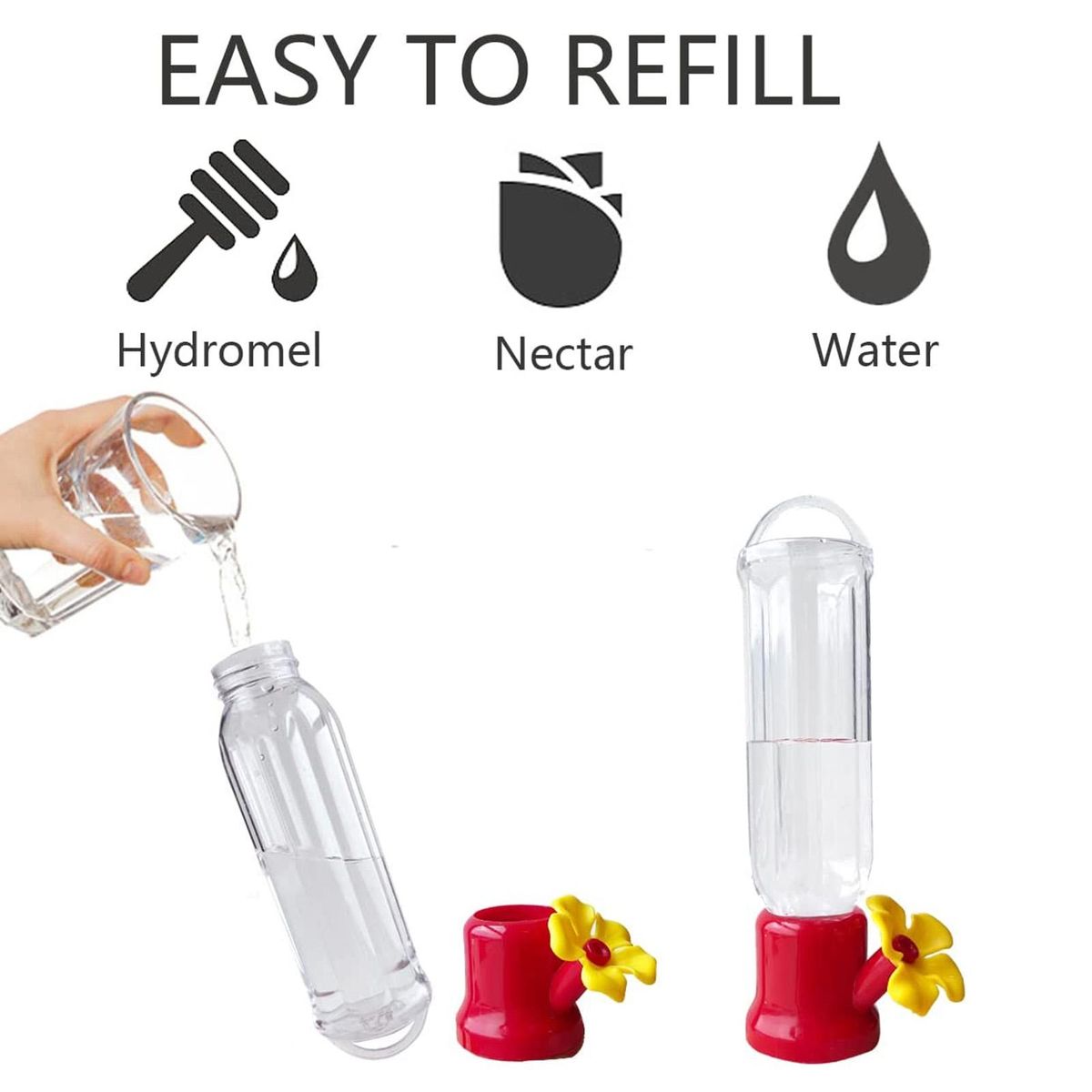 4Pcs Hummingbird Feeders Portable Hummingbird Feeders