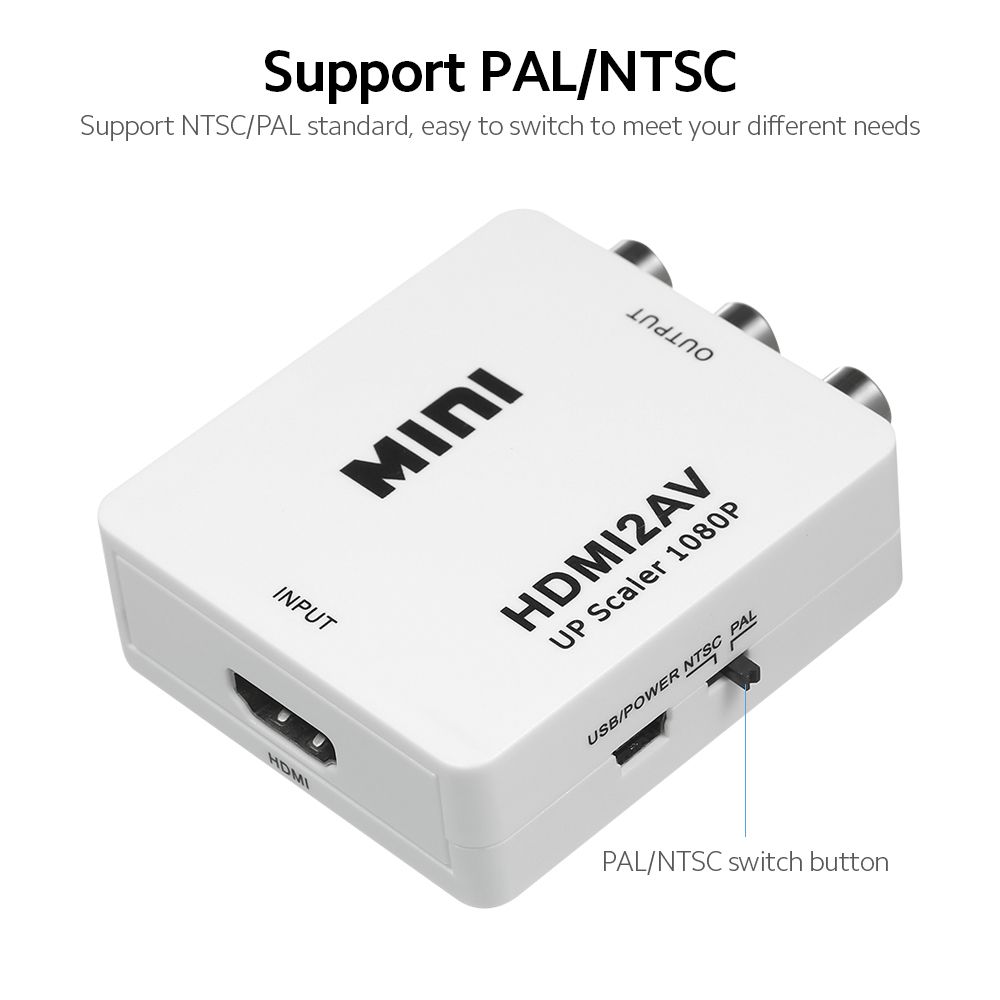 HDMI To AV Converter Digital Signal To RCA Video Converter