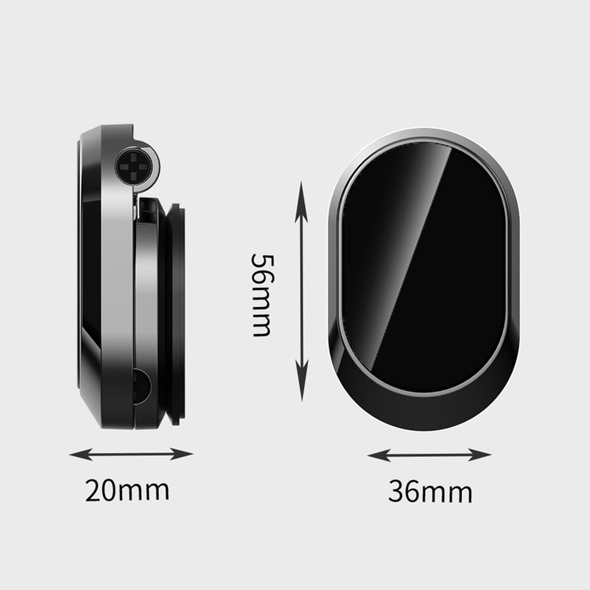 Phone Mount Magnet Suction Car Cell Phone Holder Black