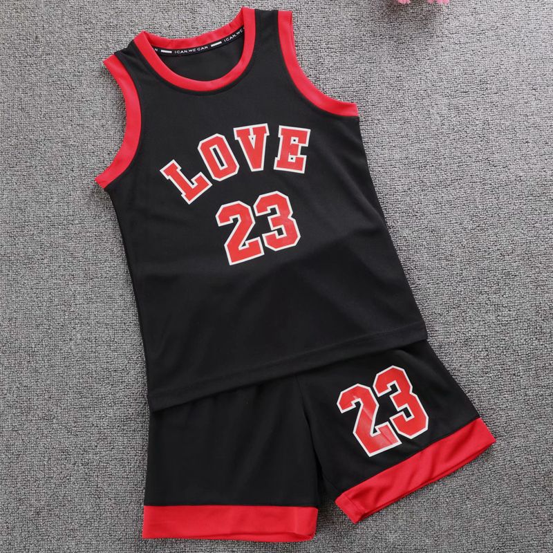 Kids Basketball Jerseys Sets Children Blank Basket