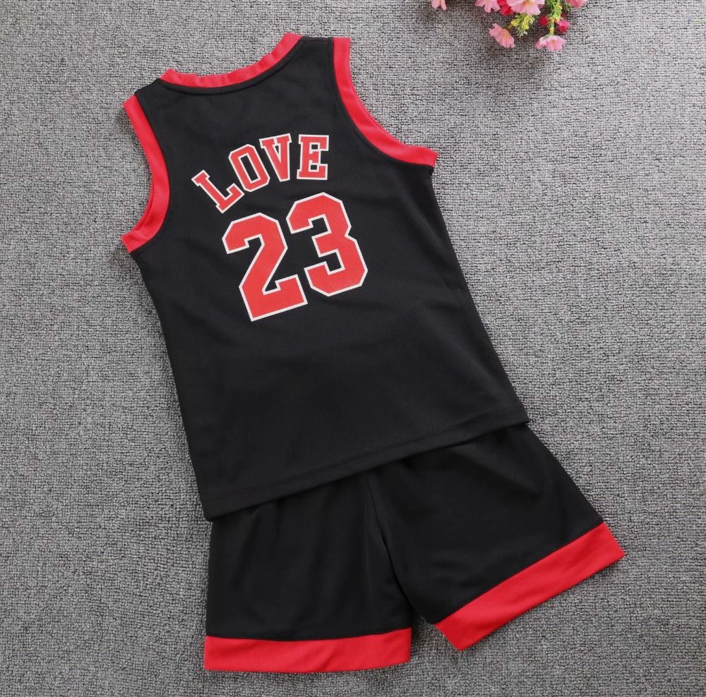 Kids Basketball Jerseys Sets Children Blank Basket