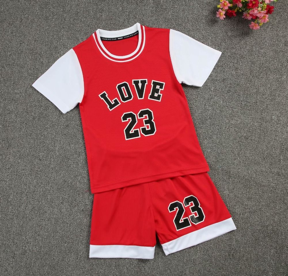 Kids Basketball Jerseys Sets Children Blank Basket