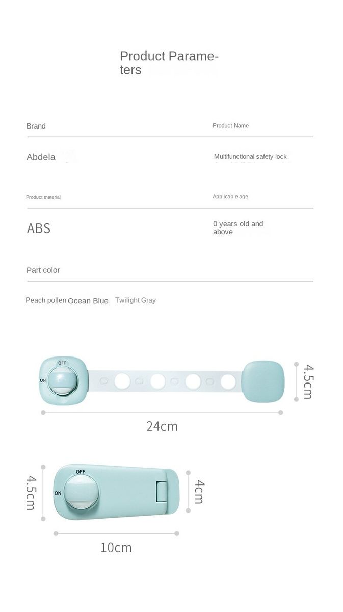 2pcs Baby Safety Plastic Cabinet Lock Baby Protection Safe Locks For Refrigerators Cupboard Security Drawer Latches