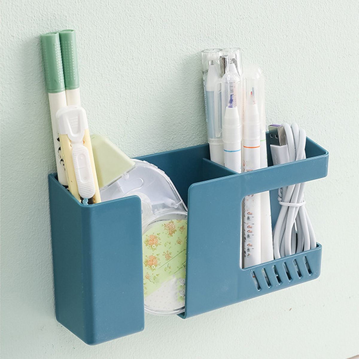 Mobile Phone Rack   TV Remote Control Wall Blue