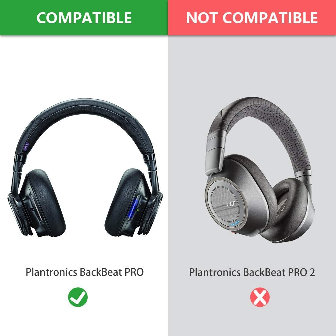 Geekria Ear Pads For Plantronics BackBeat PRO Headphones