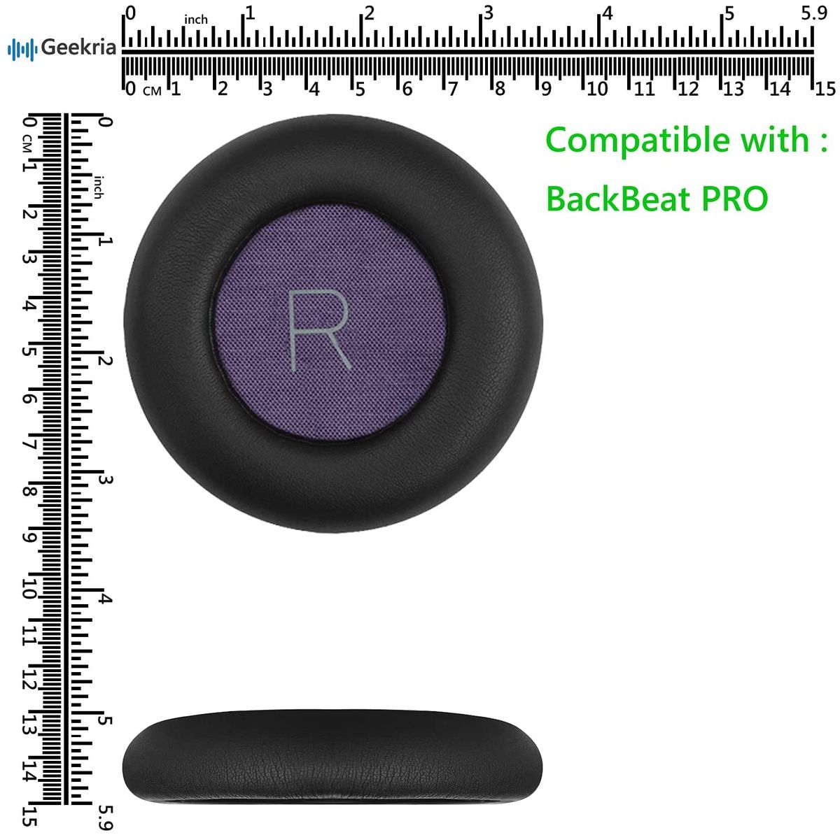 Geekria Ear Pads For Plantronics BackBeat PRO Headphones