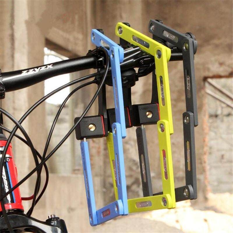 ABUS Folding Bike Lock Ultra Strong Harden Steel Alloy Metal Bone With Keys Security Anti-Theft 80Cm Length Steel Bicycle Lock Yellow