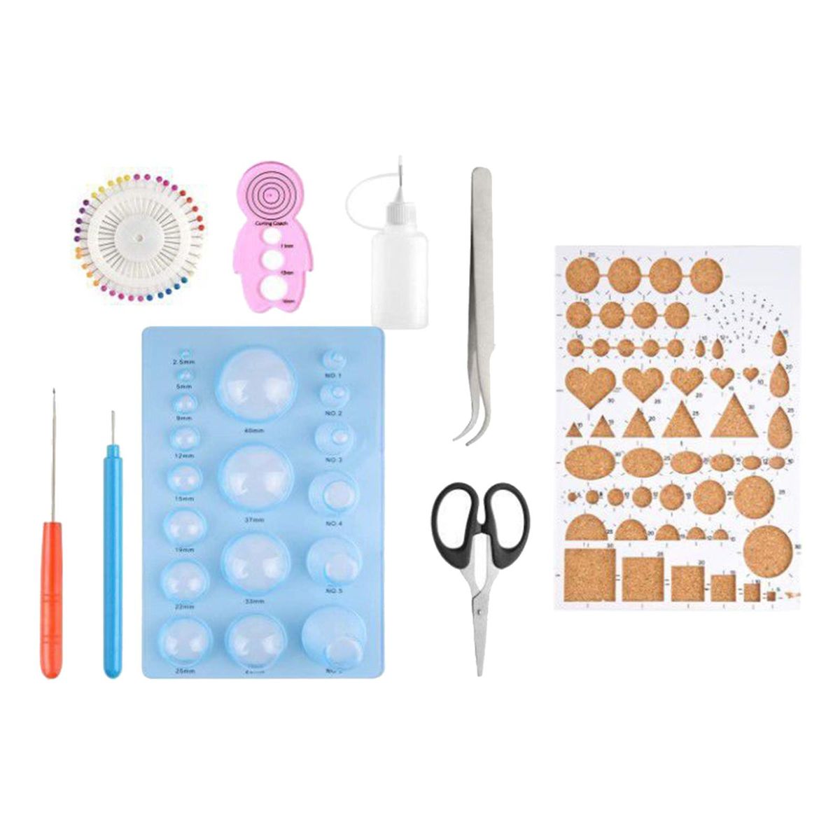 Paper Strips Quilling Tool Kit 900 Colorful Strips Scrapbooking