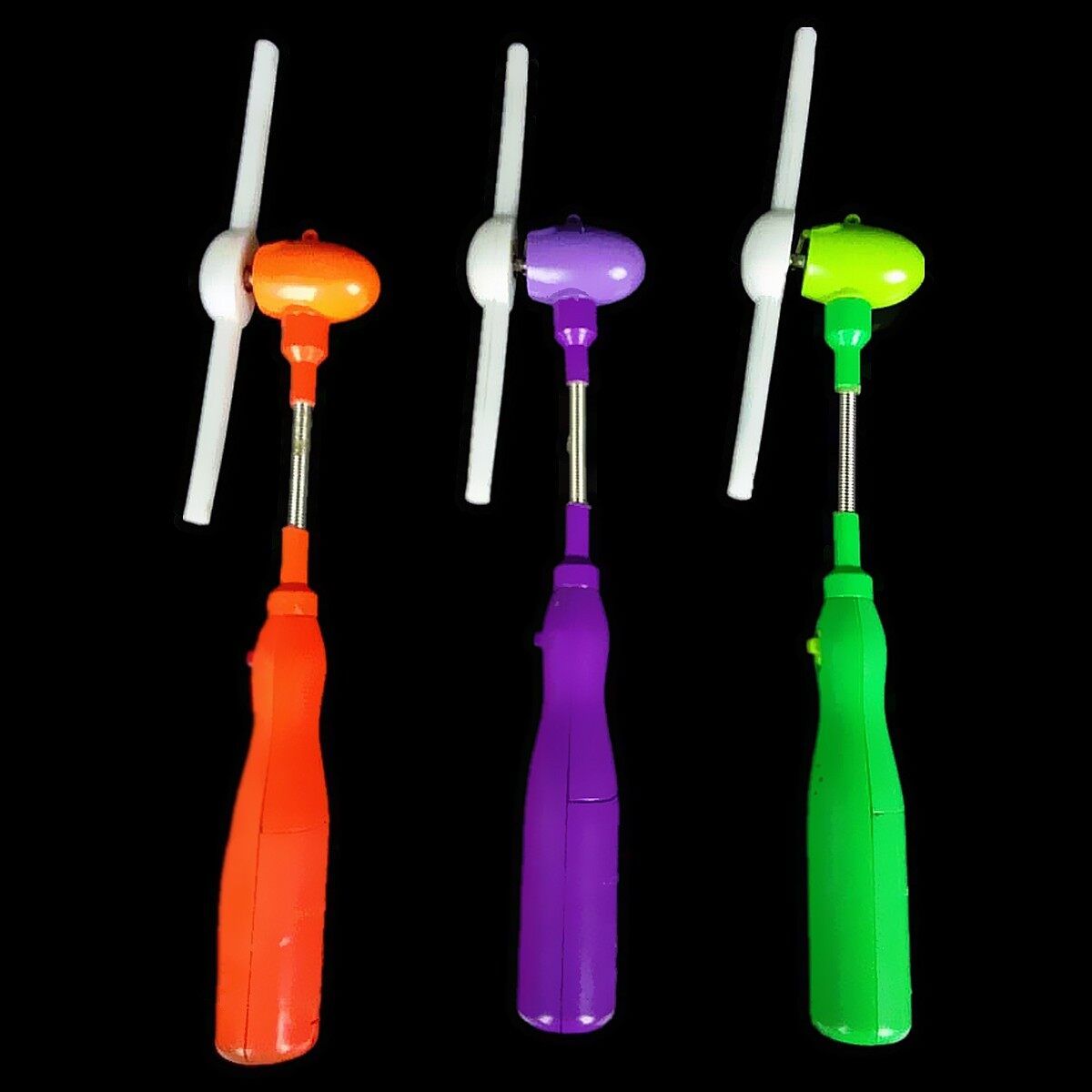 Flashing Light Up LED Spinning Windmill Glows Toy For Present Gift Party