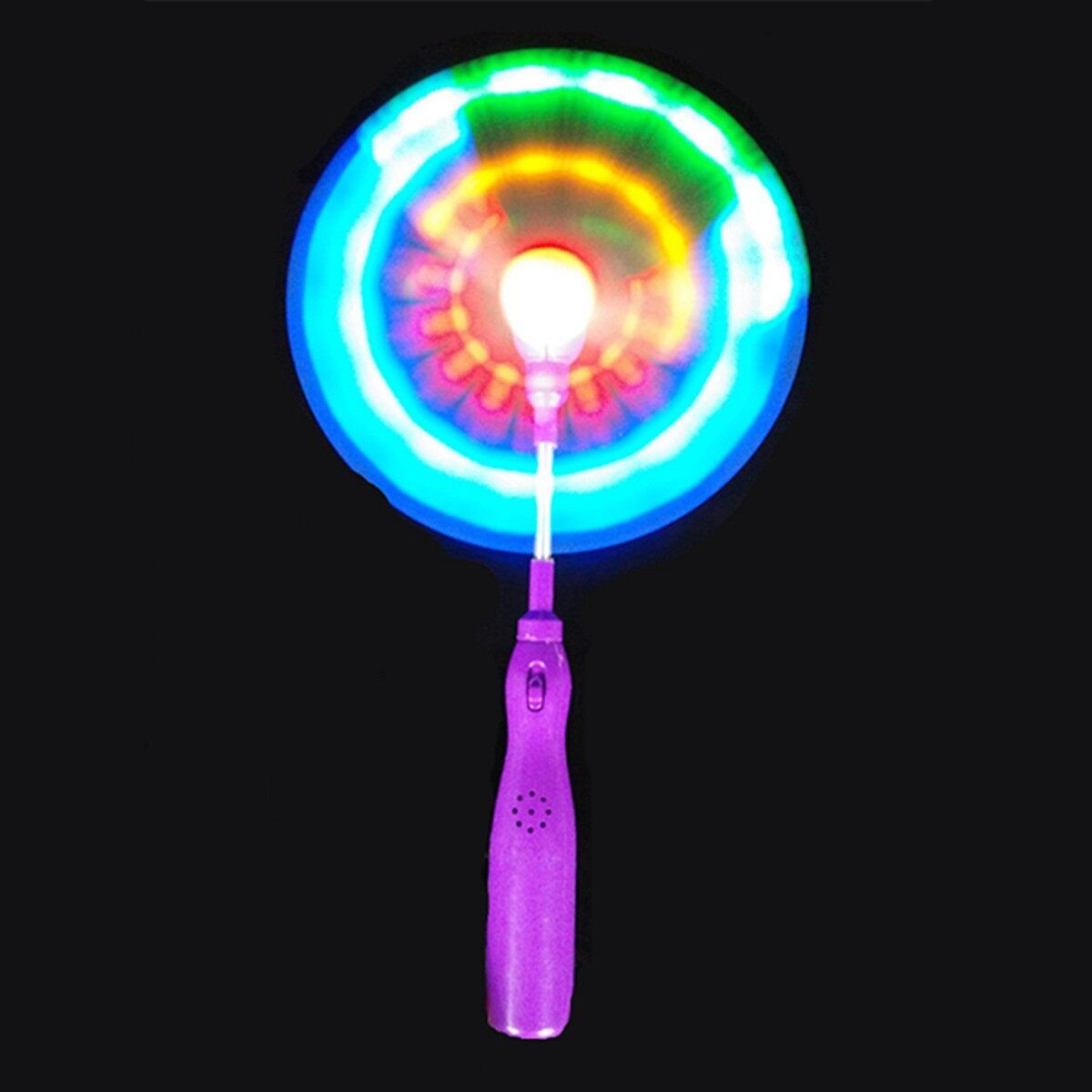 Flashing Light Up LED Spinning Windmill Glows Toy For Present Gift Party