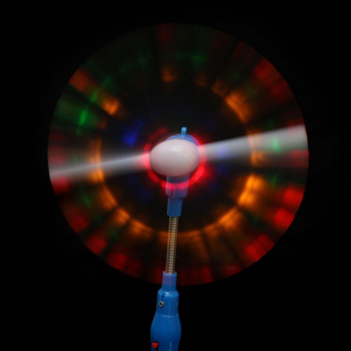 Flashing Light Up LED Spinning Windmill Glows Toy For Present Gift Party