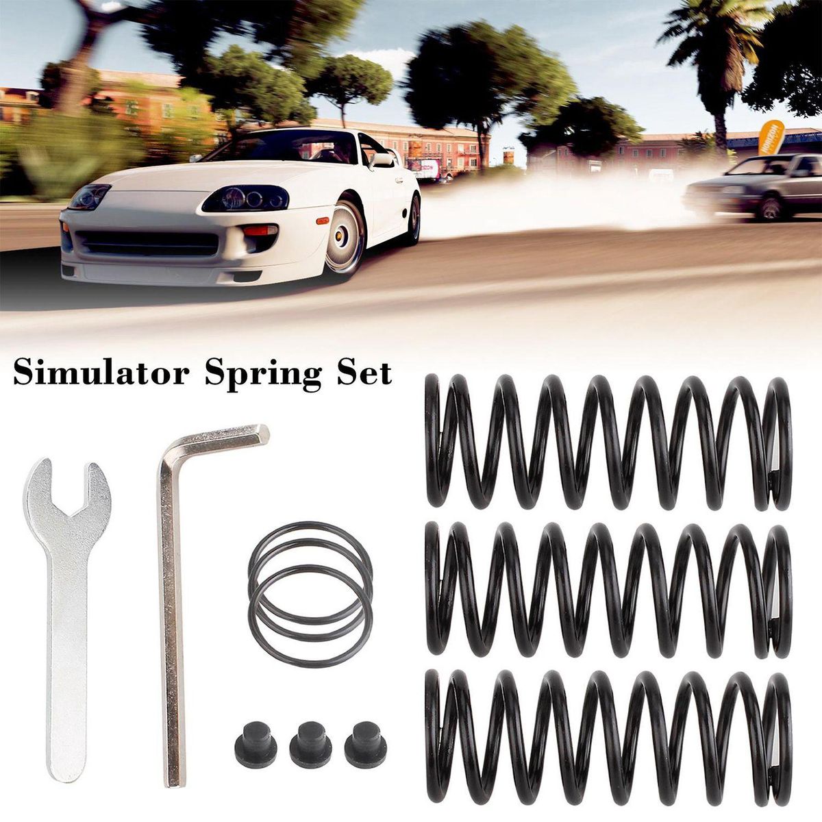 DIY Complete Brake Throttle Clutch Pedal Spring for G25 G27 G29 Wheel Reinforced Spring