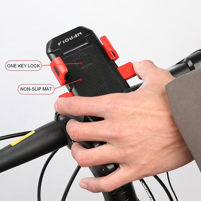 Four-in-one Re Hargeable  Ar Light Mountain Bike Horn Light One-key Lo K-red-60mm * 130mm