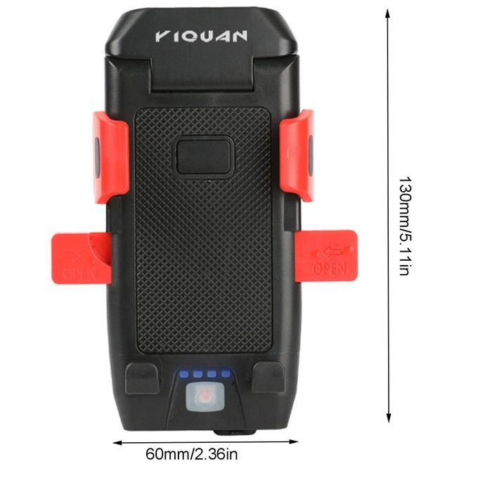 Four-in-one Re Hargeable  Ar Light Mountain Bike Horn Light One-key Lo K-red-60mm * 130mm
