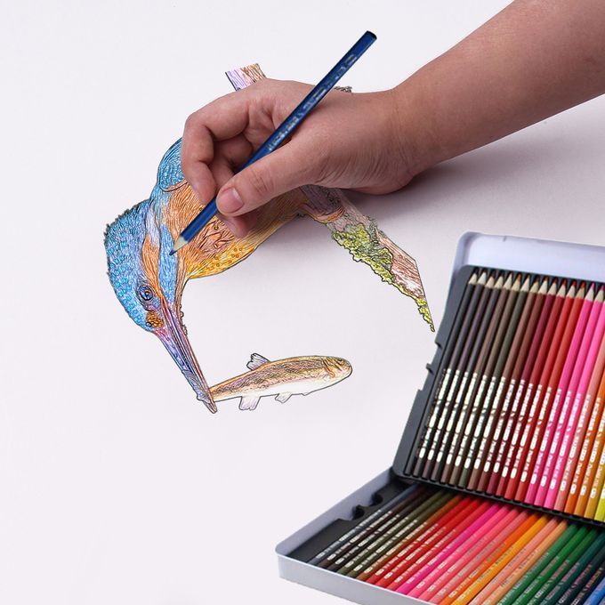 Professional 72 Colored Pencils Set Pre-Sharpened