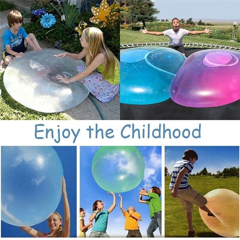 30cm/11.81in Wubble Bubble Ball Super Inflatable Antistress Ballon Outdoor Water Toys Green
