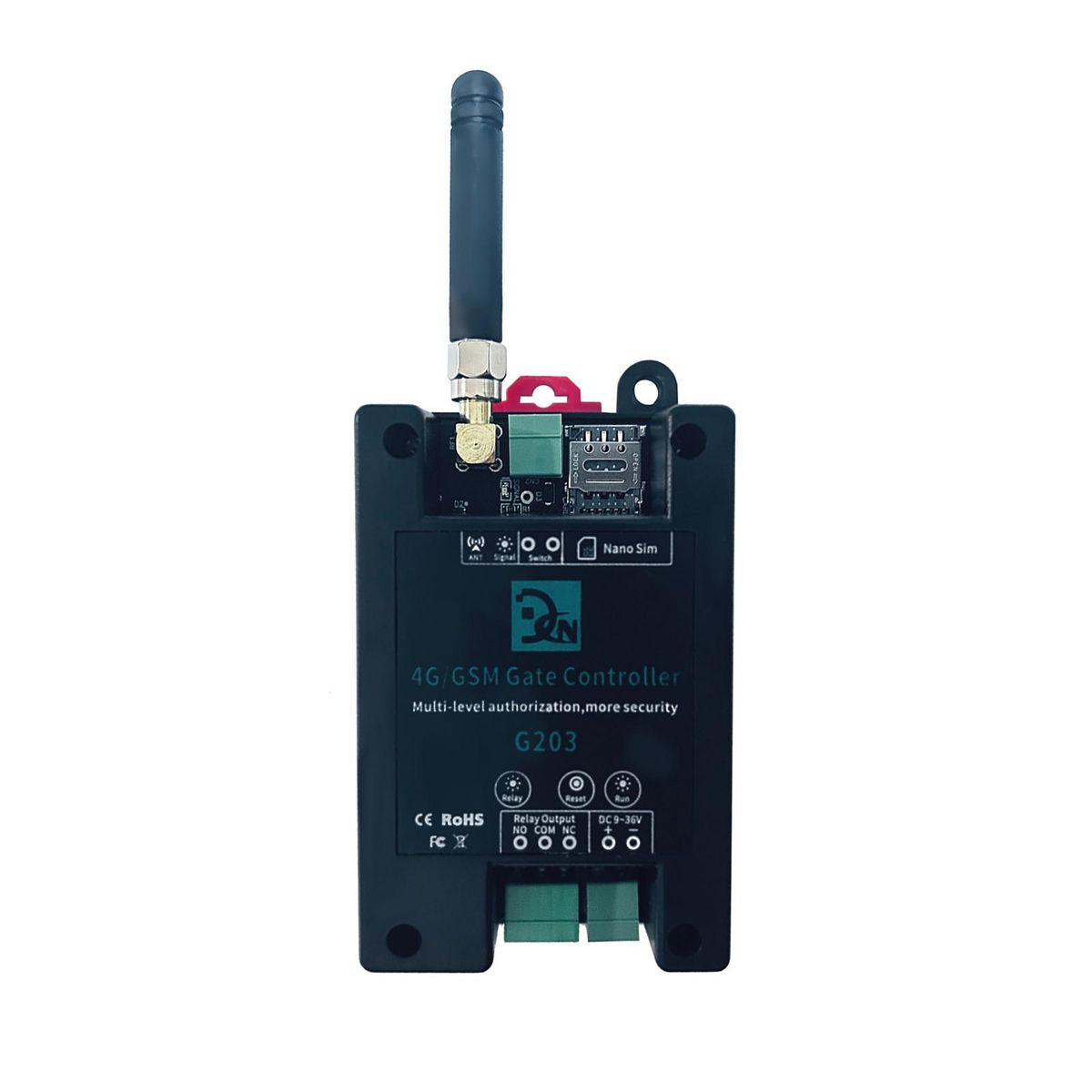 4G/GSM G203 Gate Controller Wireless Remote GSM Gate Opener Support for Ordinary User Authorization callny control(APP)