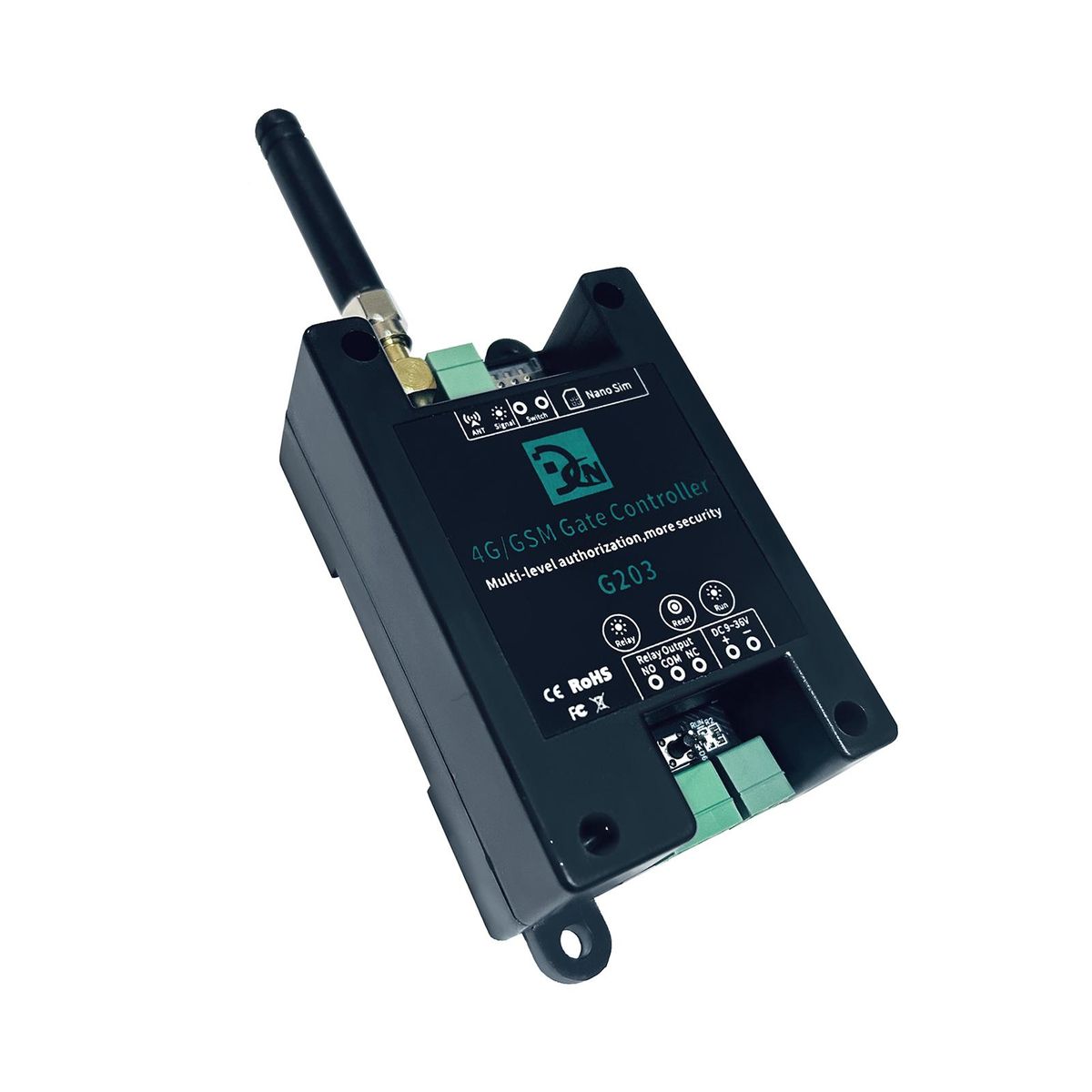 4G/GSM G203 Gate Controller Wireless Remote GSM Gate Opener Support for Ordinary User Authorization callny control(APP)