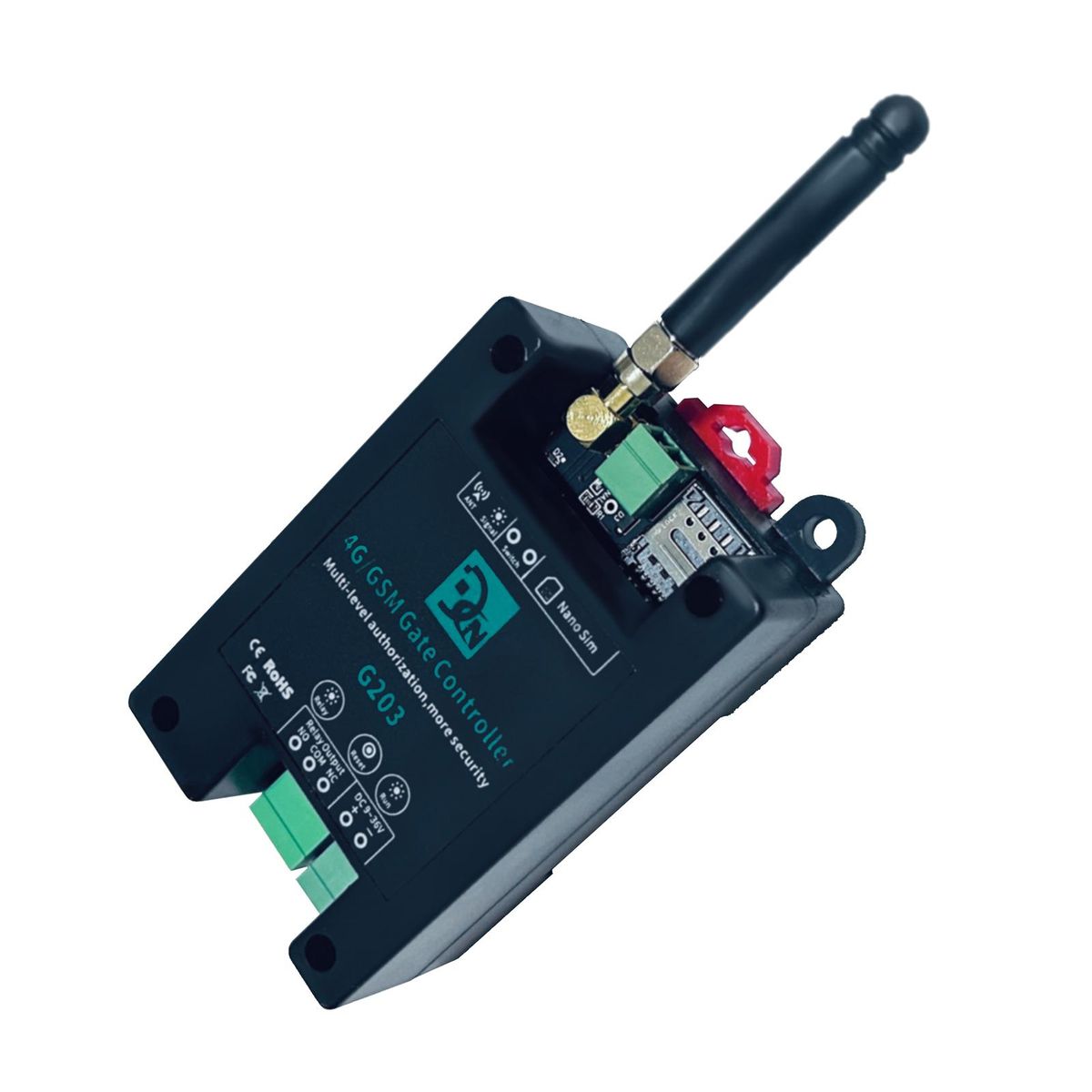 4G/GSM G203 Gate Controller Wireless Remote GSM Gate Opener Support for Ordinary User Authorization callny control(APP)