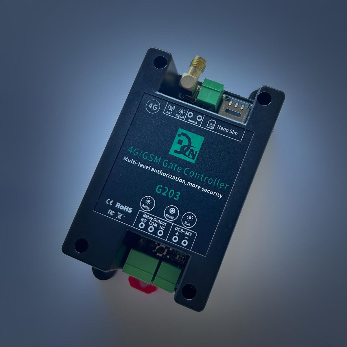 4G/GSM G203 Gate Controller Wireless Remote GSM Gate Opener Support for Ordinary User Authorization callny control(APP)