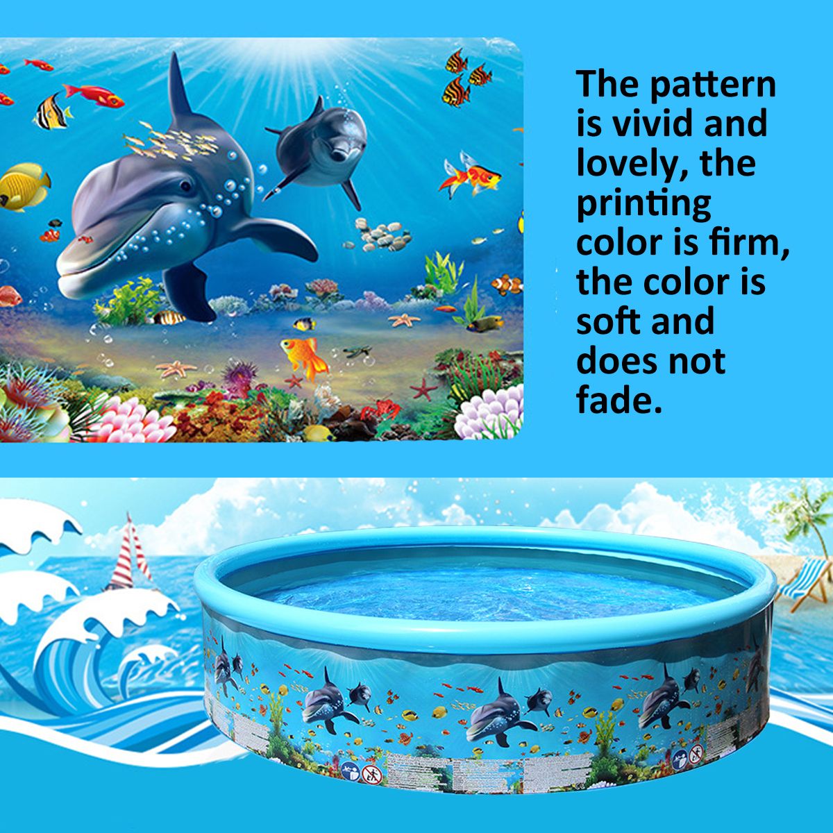 Household Swimming Pool Outdoor Indoor Portable Bathtub Summer Cool Play Pool For Adult Children 125x30cm