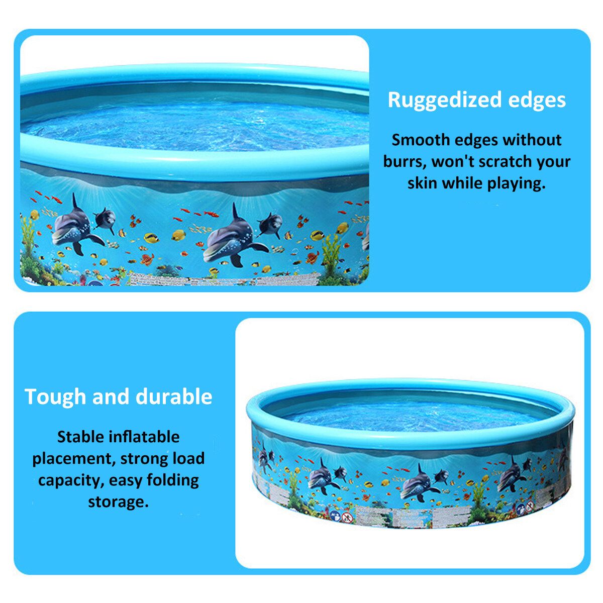 Household Swimming Pool Outdoor Indoor Portable Bathtub Summer Cool Play Pool For Adult Children 125x30cm