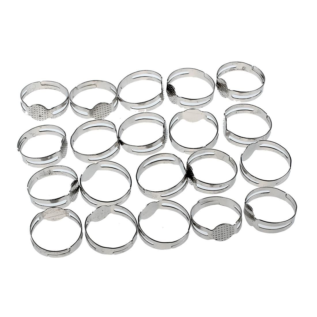 20 pcs Clay shelf adjustable silver rings support
