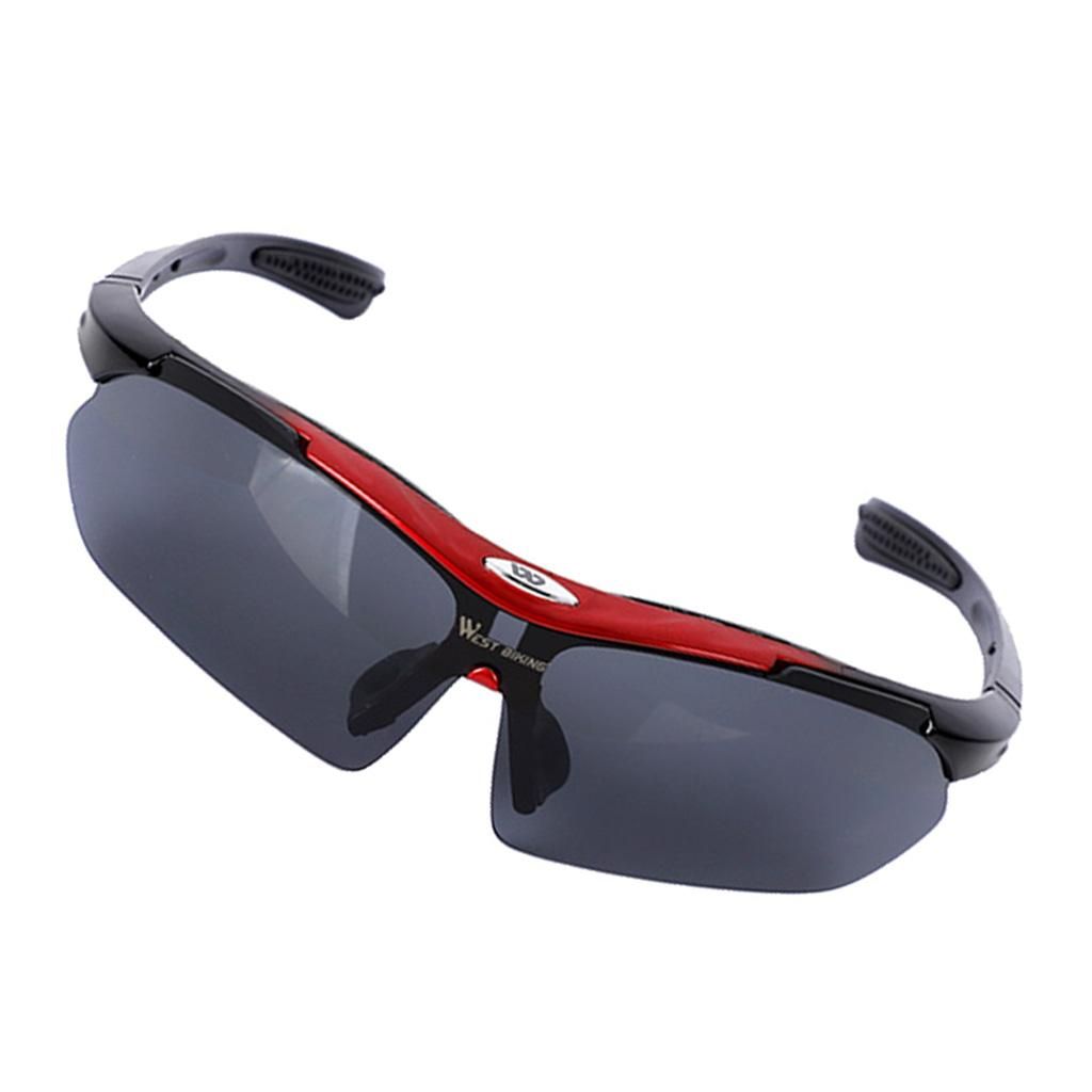 Cycling Driving Sunglasses Motorcycle  UV Glasses With Red