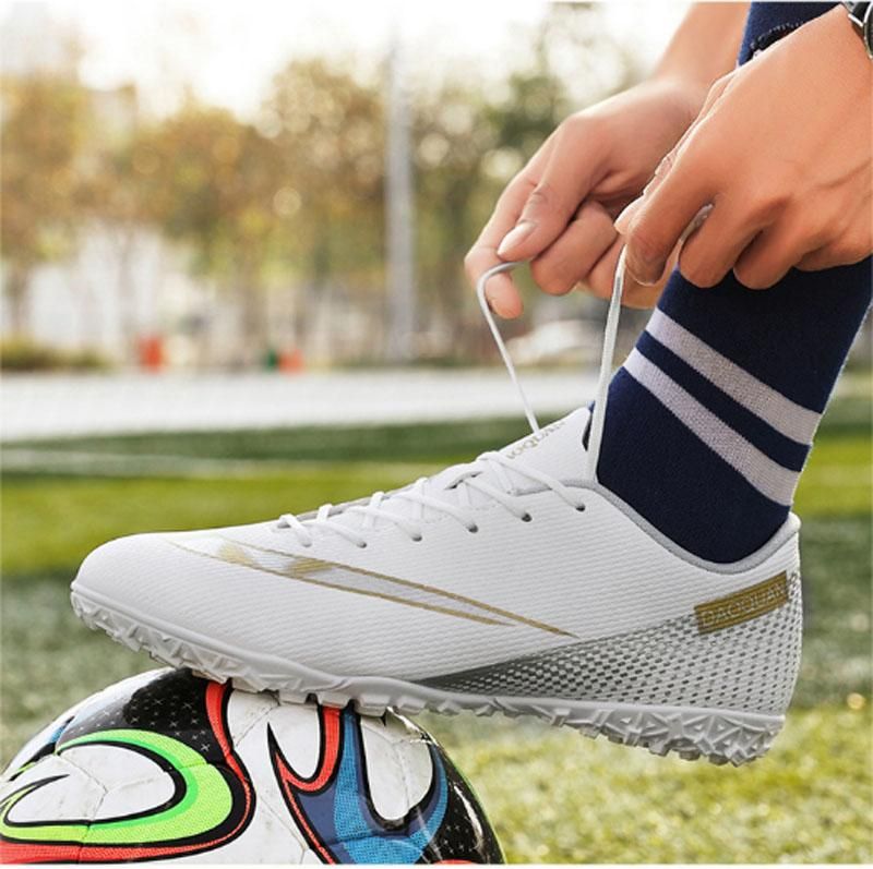 Fashion Football Shoes Men's Women's Non Slip Running  fallow Shoes  - Rose red