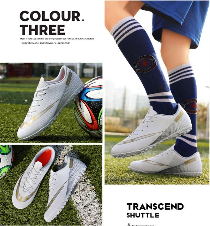 Fashion Football Shoes Men's Women's Non Slip Running  fallow Shoes  - Rose red
