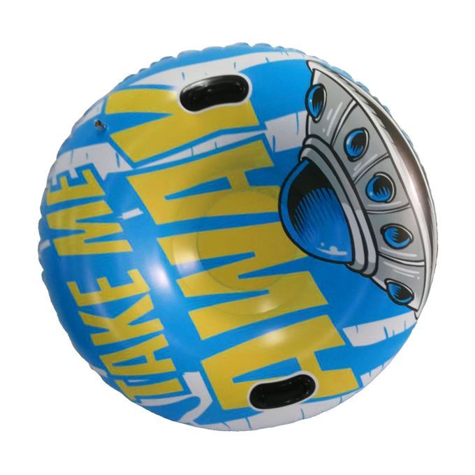 Portable Inflatable PVC Snow Tube Winter Sport Thicken Bottom 90cm