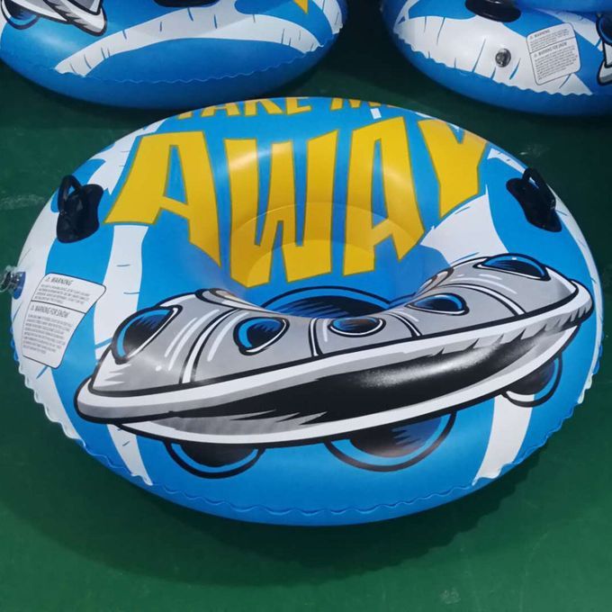 Portable Inflatable PVC Snow Tube Winter Sport Thicken Bottom 90cm