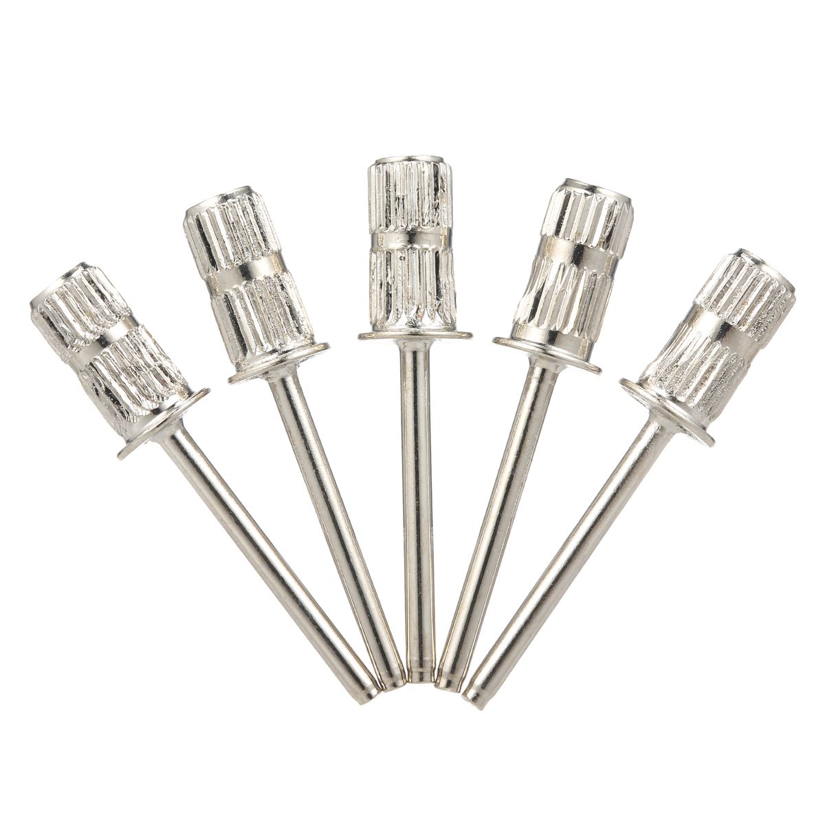 5PCS Nail Sanding Bands Mandrel Holder Emery Rod Nail