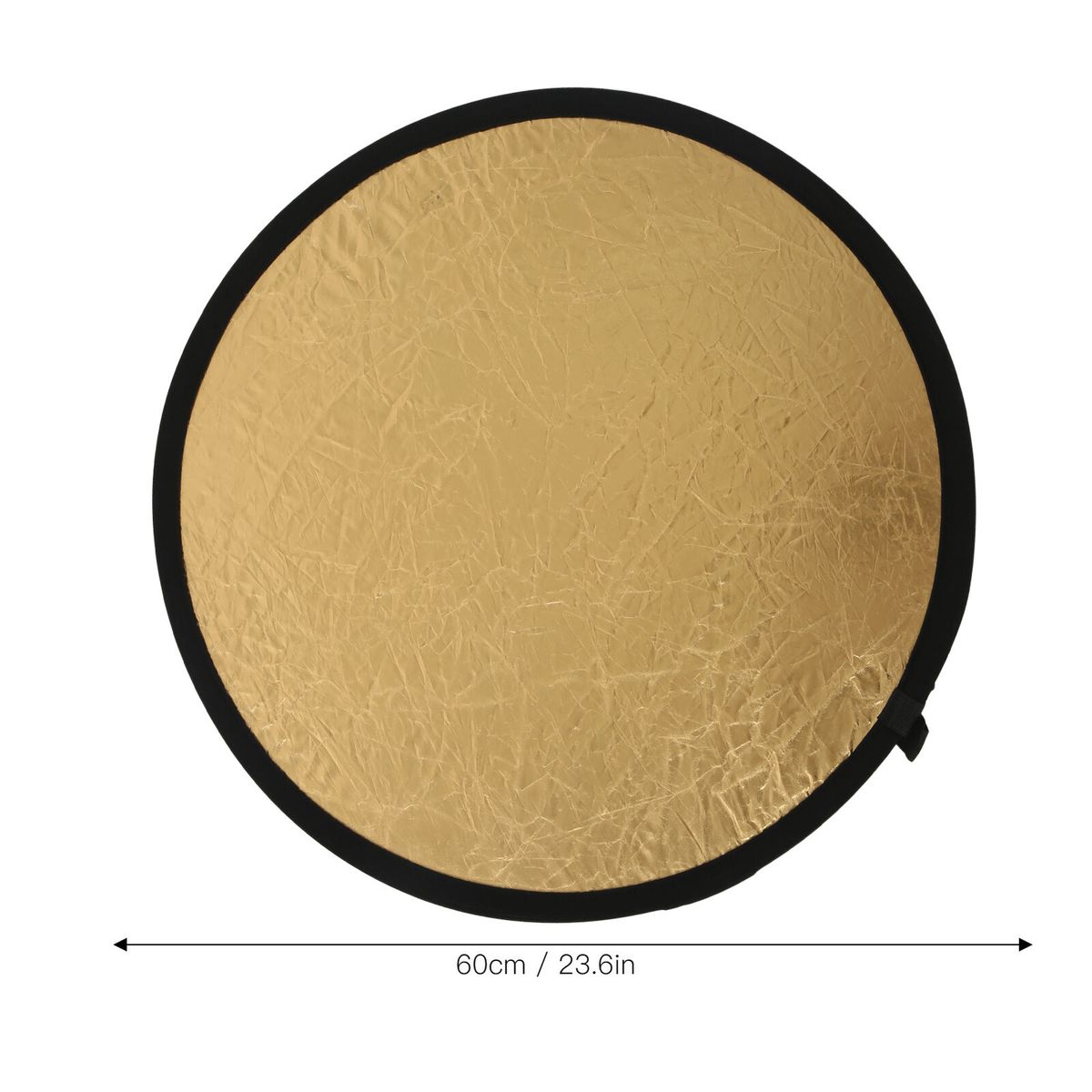60cm 2 In 1 Photography Lighting Reflector Two Side Silver/Gold Collapsible Photo Studio Reflector