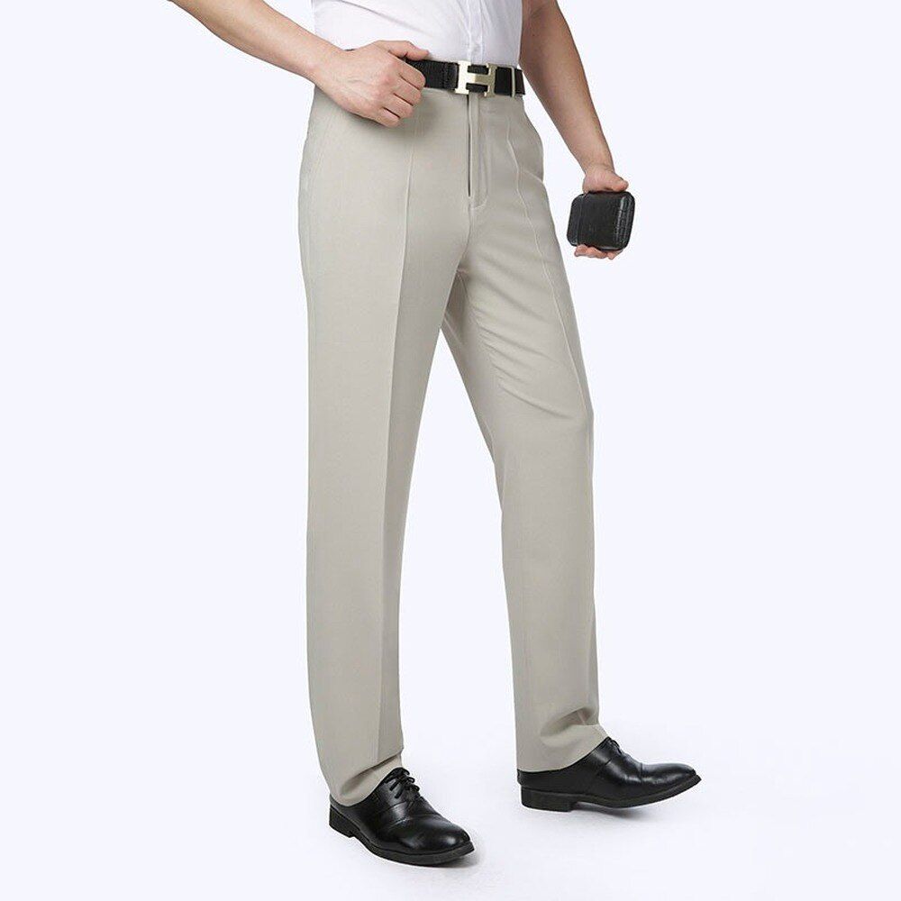 Summer 2021 Wrinkle-Resistant Stretch Suit Pants Bay Mens Dress Business Casual