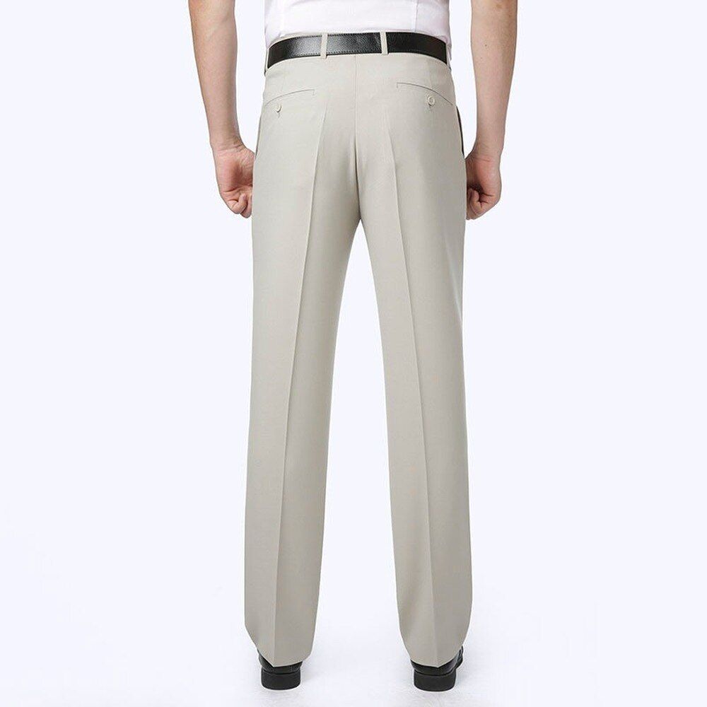 Summer 2021 Wrinkle-Resistant Stretch Suit Pants Bay Mens Dress Business Casual