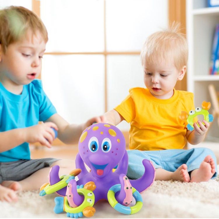 Octopus Throwing Circle Children Bathing Toy
