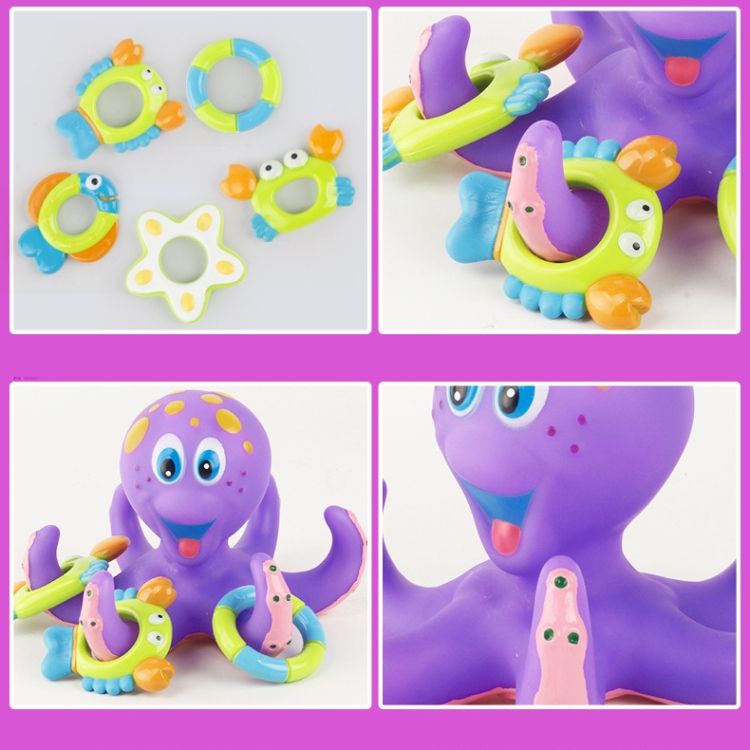 Octopus Throwing Circle Children Bathing Toy
