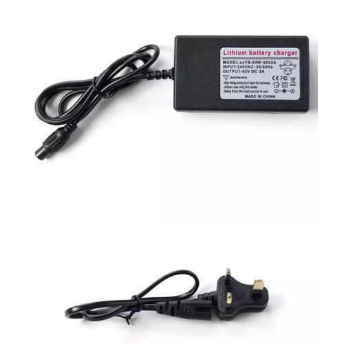 Hoverboard 42Volts 2Aamps Charger Adapter With UK Plug Style