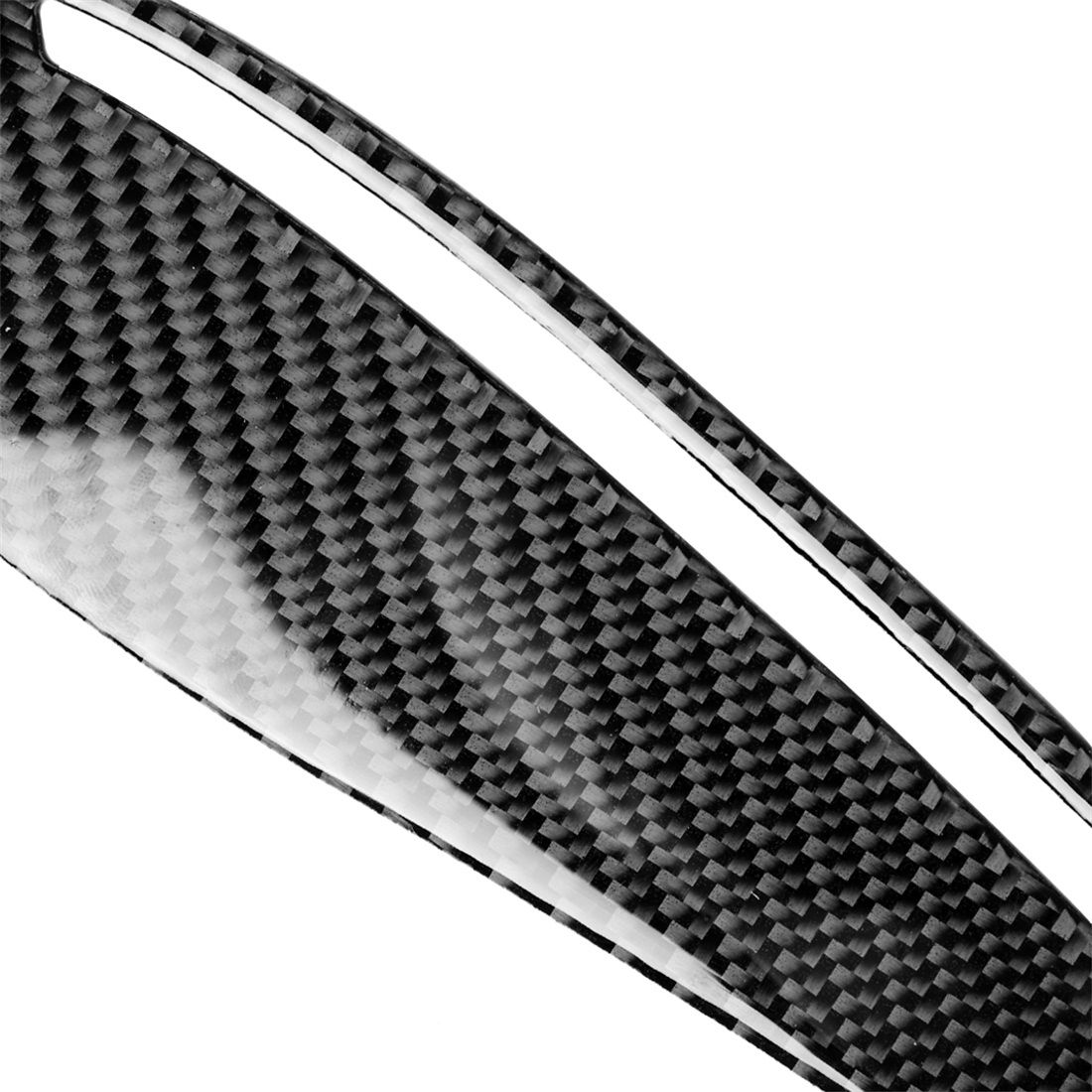 1 Pair Carbon Fiber Car Lamp Eyebrow Decorative Sticker For BMW E90 / 318i / 320i / 325i 2009-2012