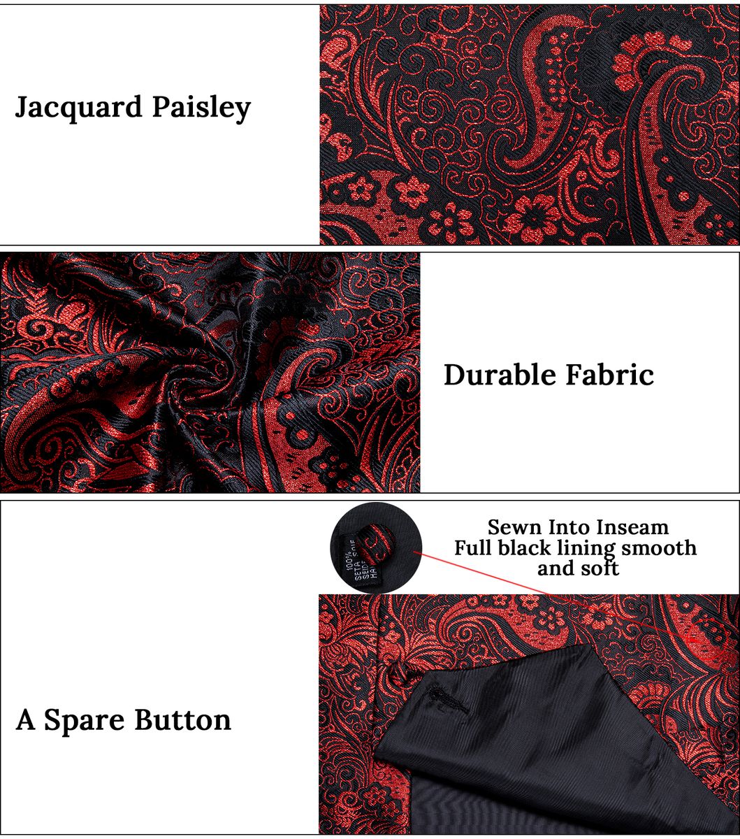 (MJ-0127)New Men's Silk Vests Formal Dress Suit Vest Tie Set For Wedding Male Satin Burgundy Red Waistcoat Sleeveless Jacket Casual Top WAR