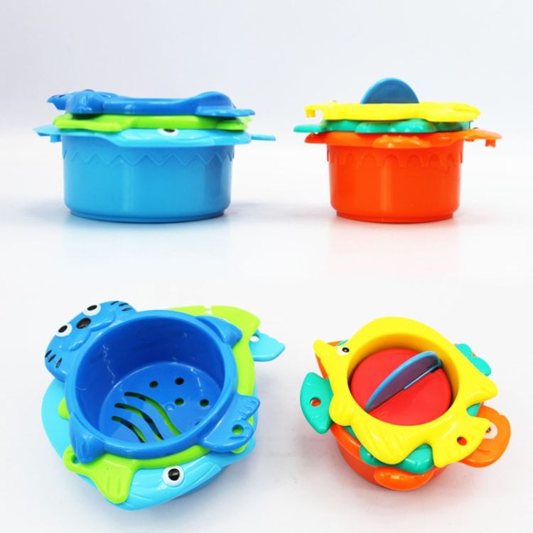 6 In 1 Baby Folding Music Cup Spray Toys