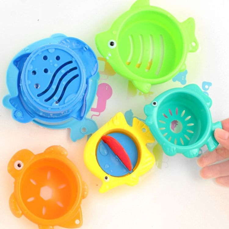 6 In 1 Baby Folding Music Cup Spray Toys